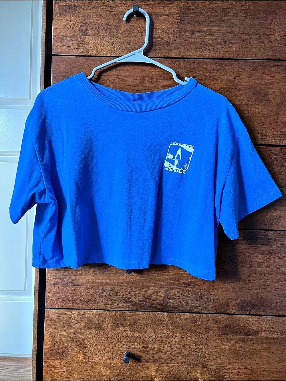 H&M Cropped Graphic T-Shirt Large